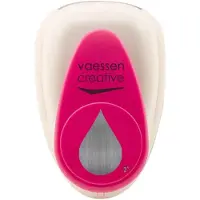 Vaessen creative Pons - Figuurpons - Druppel - 3,3 x 5,1 cm