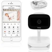 Lionelo Babyline Go White - Draadloze elektronische babyfoon - Tweerichtingscommunicatie - 180 graden - nachtmodus tot 8 meter
