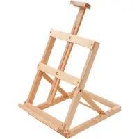 Happiq Schildersezel- Voor Kunstenaars / Schilderen - Verstelbare Tafel- en Canvas-Easel met Lade - Beukenhout