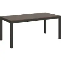 Itamoby Uittrekbare tafel, 90x180/284 cm, serie Everyday Evolution, frame in walnoot-anthraciet