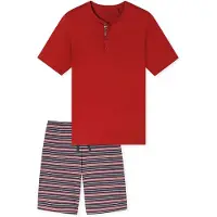 Schiesser Pyjama kort ' Casual Nightwear ' rood