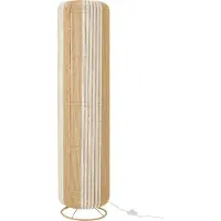 J-Line lampadaire staanlamp wit/natuurlijk - metaal - 34 x 138 cm