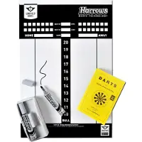 Longfield Dartscorebord Whiteboard Incl Toebehoren Wit wit Engelhart Dartpijl