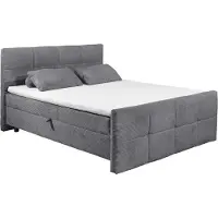 Emob Kofferbed Tijuana | Inclusief matrastopper | 160 x 200 cm | Antraciet