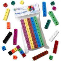 Learning Resources Snap Cubes bouwblokken (Set van 100) - 5+