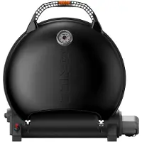 O-Grill 600 Zwart - Draagbare Gas BBQ - Tafelmodel Barbecue - Met Thermometer - Compact & Krachtig - Balkon / Camping
