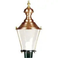 Ks Verlichting Nostalgische lantaarnlamp Hoorn M29 antraciet met zwarte kap