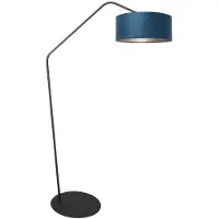 Anne Light & Home Vloerlamp Zig Zag Zwart Met Blauwe Kap Ø 50cm