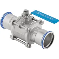 Geberit Mapress 92100 - RVS - kogelgraan - flenzen 15 mm