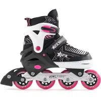 SFR Pulsar Adjustable Inline Skates Zwart - Wit - Roze 30 1/2-34