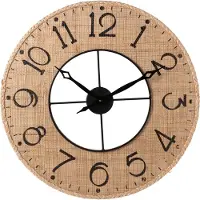 J-Line Clock Sodi Mdf Natural/Black