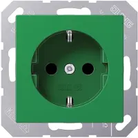 JUNG SCHUKO-stopcontact, 16A, 250V, artikelnummer A 1520 BF GN, model A1520BFGN
