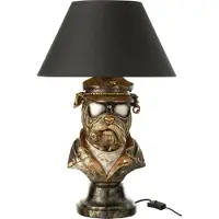 J-Line Tafellamp Bulldog Polyresin Antiek Bruin