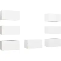 Syfax Tv-meubelen 7 st 30,5x30x60 cm bewerkt hout wit