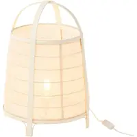 J-Line Lamp rya cotton/bamboo white large
