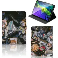 B2Ctelecom iPad Pro 11 2020/2021/2022 Tablet Hoesje met foto Badges
