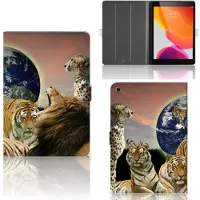 B2Ctelecom iPad 10.2 2019 | iPad 10.2 2020 | 10.2 2021 Flip Case Roofdieren