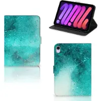 B2Ctelecom Hoes iPad Mini 6 (2021) Painting Blue