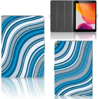 B2Ctelecom iPad 10.2 2019 | iPad 10.2 2020 | 10.2 2021 Tablet Hoes Waves Blue