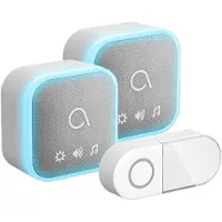 Avidsen 102508-2 Sona-T Battery draadloze deurbel met 2 ontvangers op batterijen