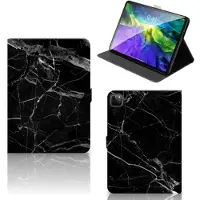 B2Ctelecom iPad Pro 11 2020/2021/2022 Leuk Tablet hoesje Marmer Zwart - Origineel Cadeau Vader
