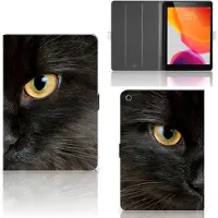 B2Ctelecom iPad 10.2 2019 | iPad 10.2 2020 | 10.2 2021 Flip Case Zwarte Kat