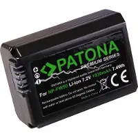 PATONA Premium NP-FW50 (Batterij), Stroomvoorziening voor de camera, Zwart