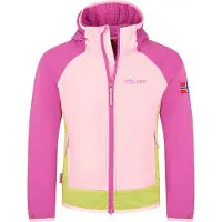 TROLLKIDS - Kid's Seiland Jacket - Fleecevest 176, roze