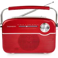 Thomson Rts450btr Draadloze radio, rood, één maat / EU-stekker, 220V, rood, één maat