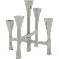 House Doctor Tristy kandelaar 20 cm Zilverkleurige afwerking