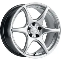 Kansei K11S Tandem 19x10.5in / 5x114.3 BP / 12mm Offset / 73.1mm Bore - Hyper Silver Wheel