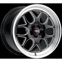 Weld Solana Drag 17x11 / 5x115 BP / ET0 / 78.1mm Bore - Gloss Black MIL DIA Wheel