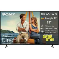 Sony K75s35b.cei (bravia 3) - Ultra Hd 4k Led-tv 75 Inch 2025