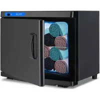Happiq Handdoek verwarmer - Towel verwarmer - Warmer - Voor Gezichtsspa en Schoonheidssalon - 5L - met Aluminium Kamer - Snelle en Hygiënische Verwarming - Zwart