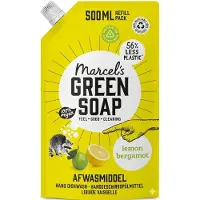 Marcel's Green Soap Afwasmiddel Navulling Citroen & Bergamot – 500 ml – Milieuvriendelijk Afwasmiddel – Vegan & 97% Biologisch Afbreekbaar