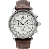 Zeppelin Analoog horloge '100 Jahre Zeppelin' kastanjebruin / zilver / wit