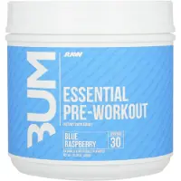 Raw Nutrition Rå Voeding - CBUM Essentiële Pre-Workout, Blauwe Framboos - 408g