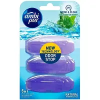 Ambi Pur 3+2 Gratis: Toiletblok Starterkit 5in1 Fresh Water & Mint