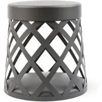 LOREFAR Donkergrijs circulaire buitenlamp