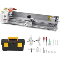 Vevor Metaaldraaibank 220x1000 mm Draaibank Automatische Voeding 2500 tpm Toerental 1250 W Borstelloze Motor