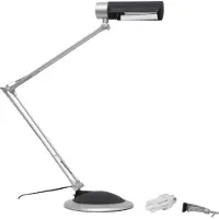 MAUL MAULoffice 8215095 Bureaulamp Spaarlamp E27 20 W Zilver, Zwart