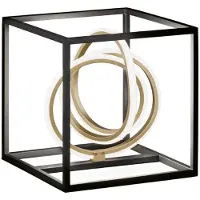 FISCHER&HONSEL GMBH Design Tafellamp Gisi Zwart Met Goud