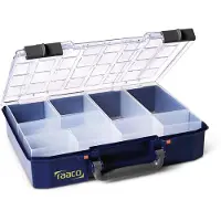 Raaco Assortimentsdoos - CarryLite 80 - Met 9 Inzetbakjes - 278 x 337 x 79 mm - 143608