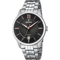 Festina Herenhorloge F20425/6 in Zwart en Zilver
