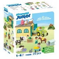 Playmobil Junior: Boerderijavontuur met trekker en dierenvriendjes