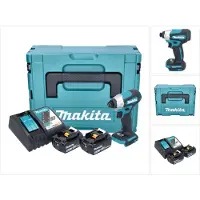 Makita Schokschroefmachine 140Nm borstelloos, 2x3Ah, 18V LXT van , model DTD157RFJ, inclusief MAKPAC