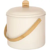 SAS Compostbak NBA167 7 l, crème, staal / bamboe, Pebby