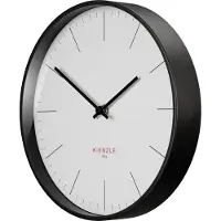 KIENZLE DCF radio-gestuurde wandklok, modern, wit, 25 cm