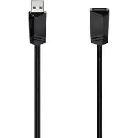 Hama USB-kabel USB 2.0 USB-A vrouwelijk, USB-A mannelijk 5.00 m zwart 00200621