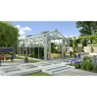 Pergart Tuinkas Zeus Comfort 13800 - Veiligheidsglas 3mm + Polycarbonaat 10mm - Aluminium - 258x540x250cm